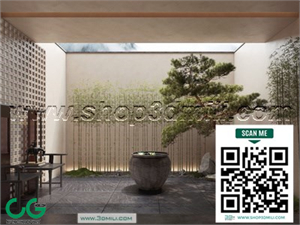 Outdoor chair balcony chair rattan leisure chair 09 3d model