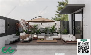 Outdoor chair balcony chair rattan leisure chair 19 3d model