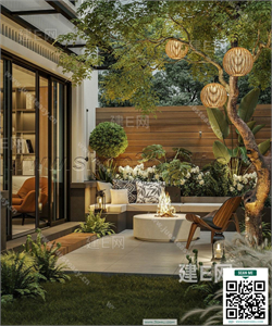 Outdoor chair balcony chair rattan leisure chair 52 3d model
