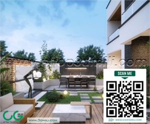 Outdoor chair balcony chair rattan leisure chair 69 3d model
