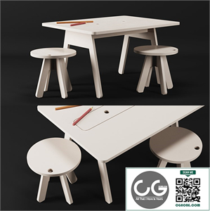Kutikai Peekaboo Desk and Chairs