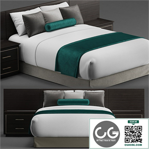 Hotel guest room bed 2