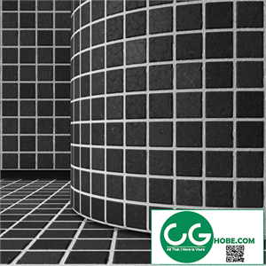 black mosaic