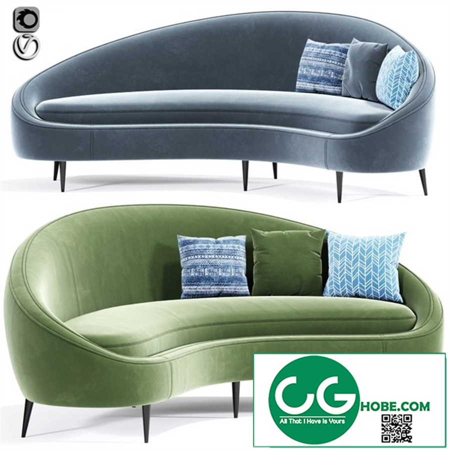 Ether Peddler Curved Sofa