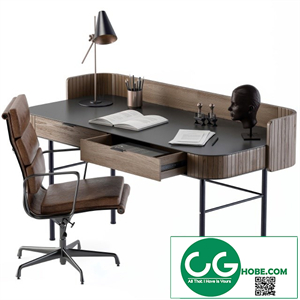 Vintage Wooden Office Desk