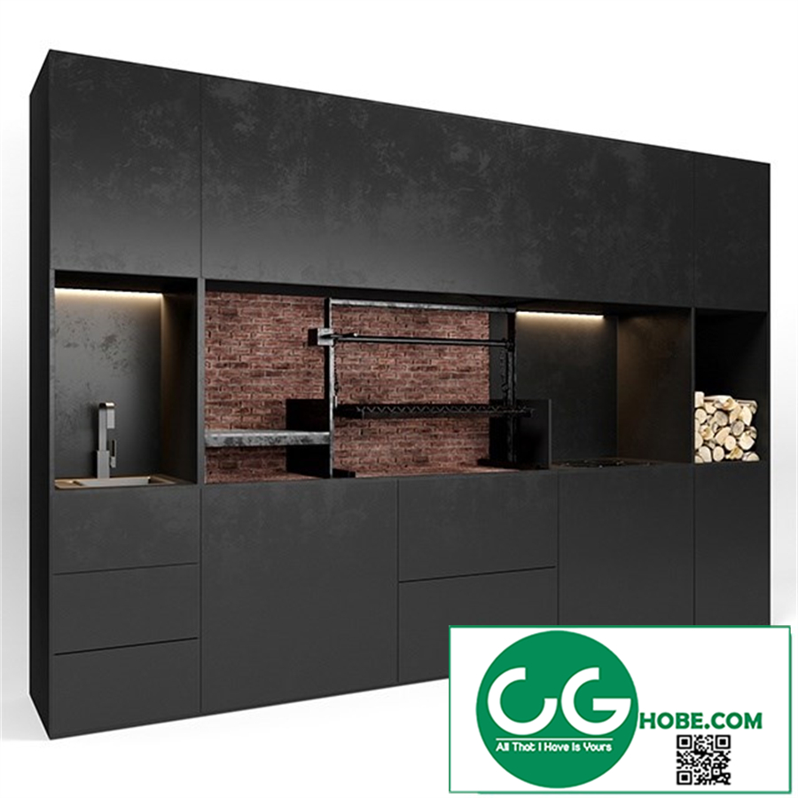 Bbq with electric kitchen
