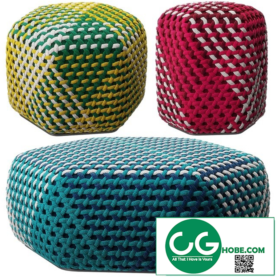 Tramae pouf by B&B Italia