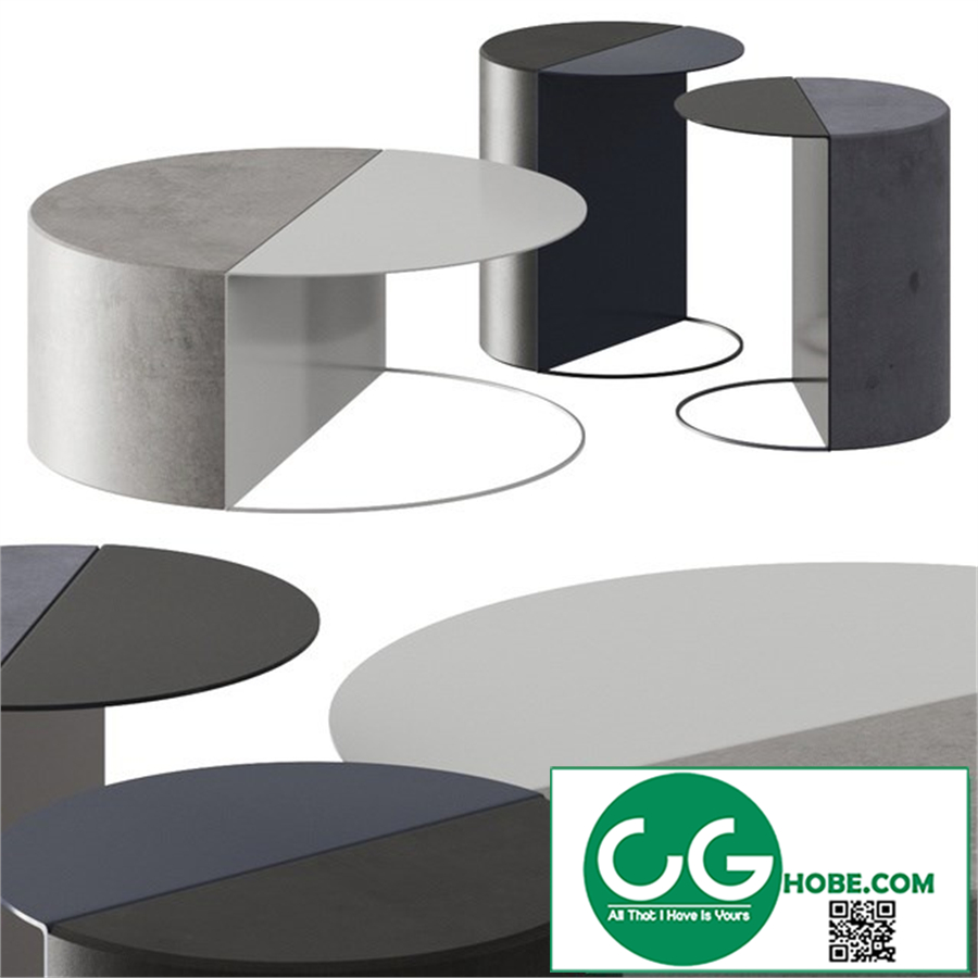 Forma & Cemento Normann Side & Coffee Tables