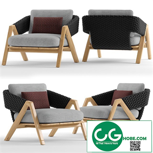 Ethimo knit armchair