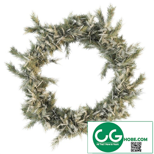Christmas wreath of coniferous branches