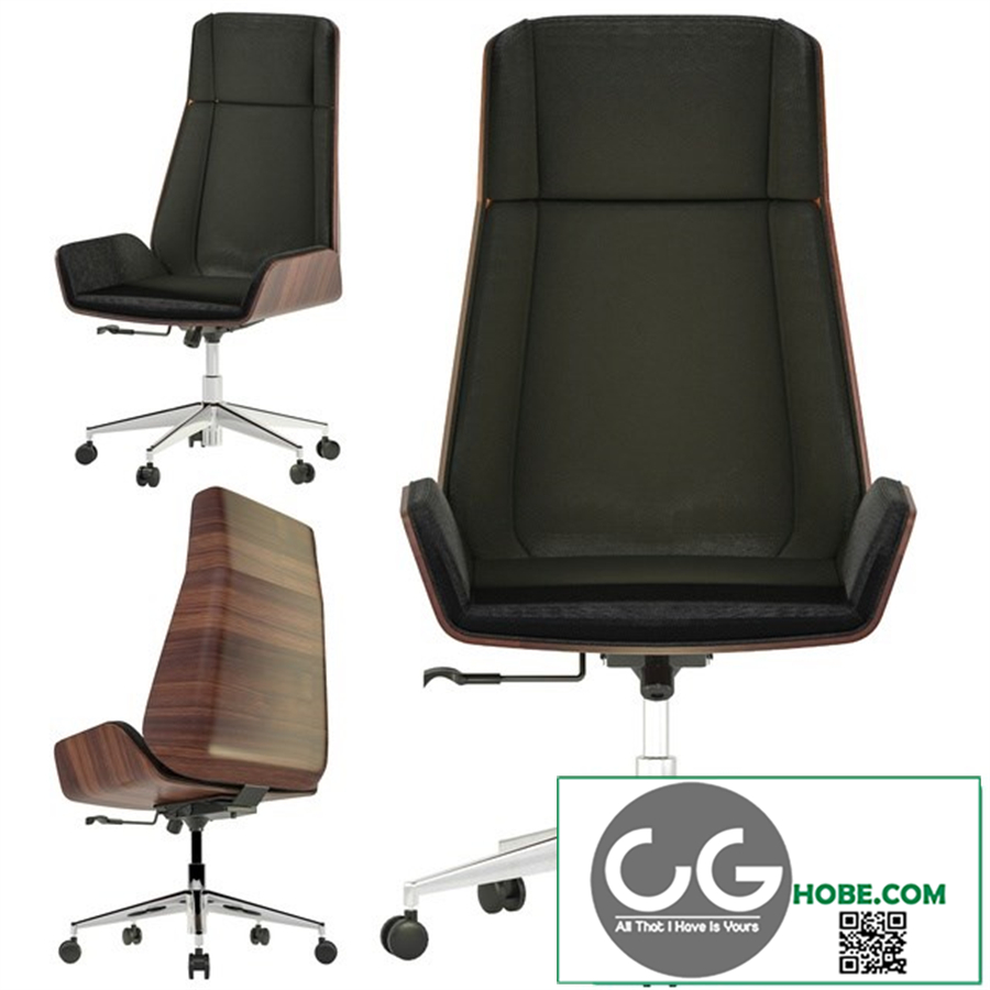 Hazel high back leather chair
