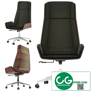 Hazel high back leather chair