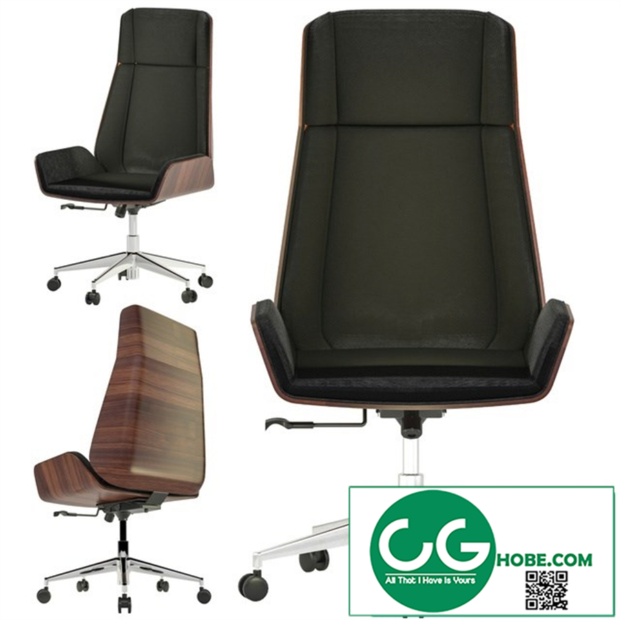 Hazel high back leather chair