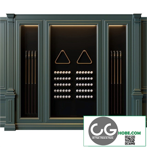 American style billiard cabinet