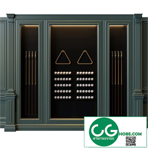American style billiard cabinet