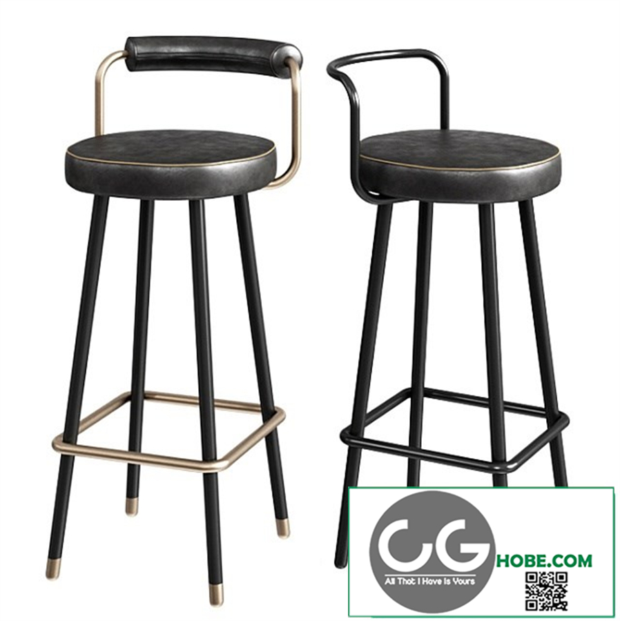 ToposWorkshop Block-BA Bar Stool