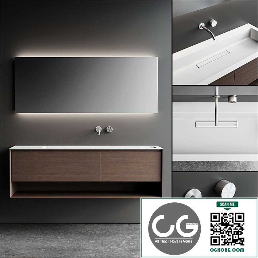 Falper Shape Evo Vanity Unit Set 1