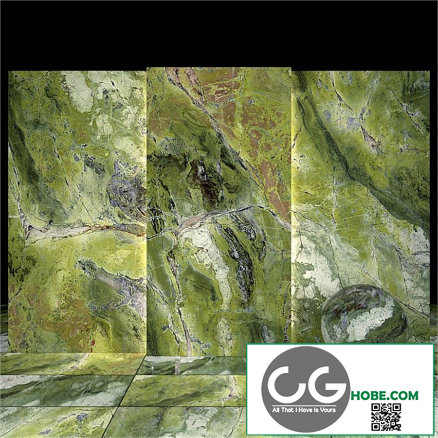 Brilliant Green Marble 02