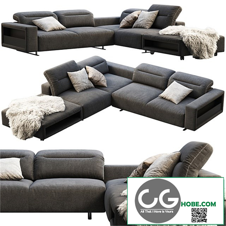BoConcept Hampton corner sofa with storage