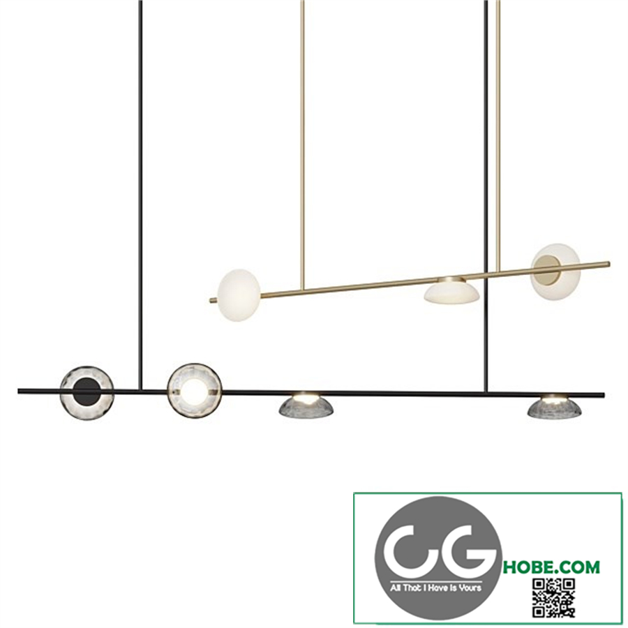 Ross Gardam Ceto Horizontal Chandelier Double