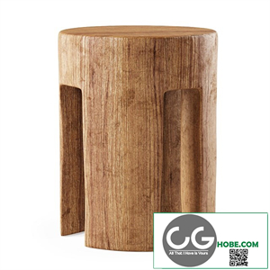 Wooden stool By Pols Potten / Wooden stool