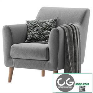 Armchair Odens Sherst Grey