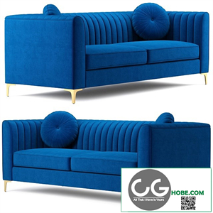 Isabelle Velvet Sofa Meridian Furniture