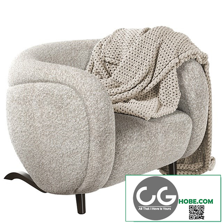 Armchair Pierre Augustin Rose LE MINITORE