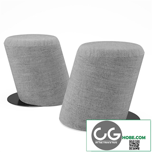 Slant pouf by Tom Dixon