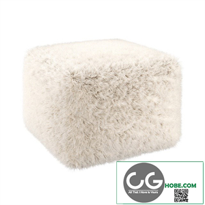 Fur pouf