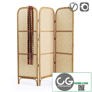 Rattan and wicker screen, Masaya