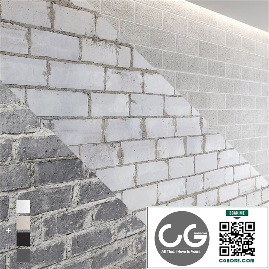 Block wall set 01