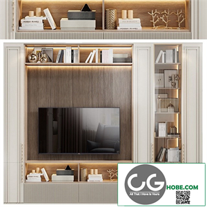 Neoclassical TV wall 016