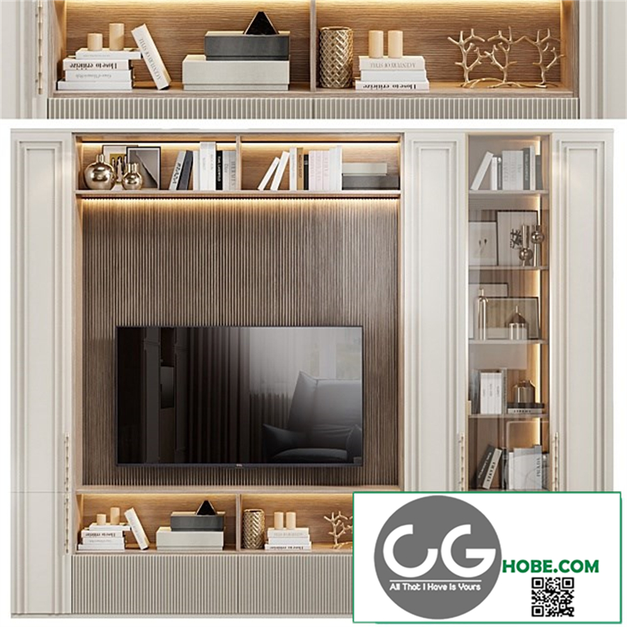 Neoclassical TV wall 016