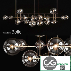 Chandelier Gallotti & Radice Bolle horizontal big