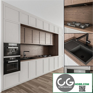 Kitchen Neo Classic - White and Wood 30