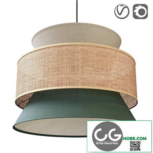 Raffia lampshade, Dolkie
