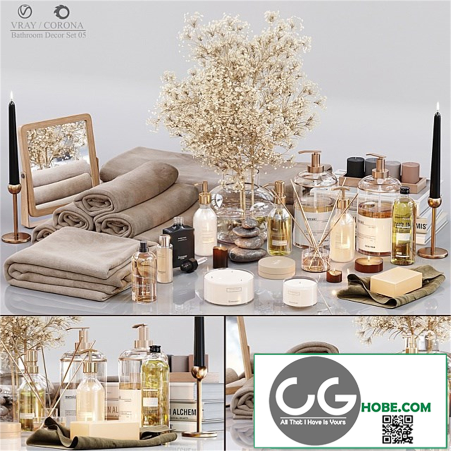 Bathroom Decor Set 05