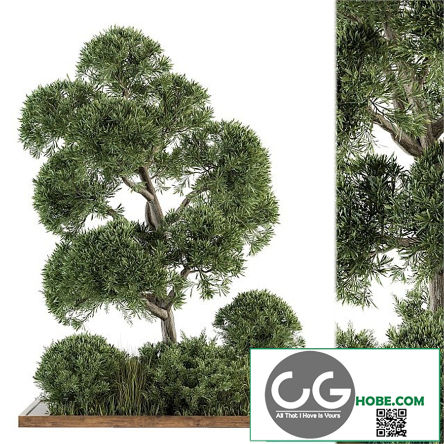 Garden set Tree and Bush - Garden Set 16