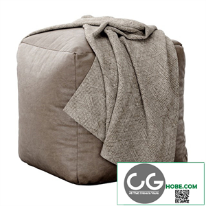 Moroccan Leather pouf