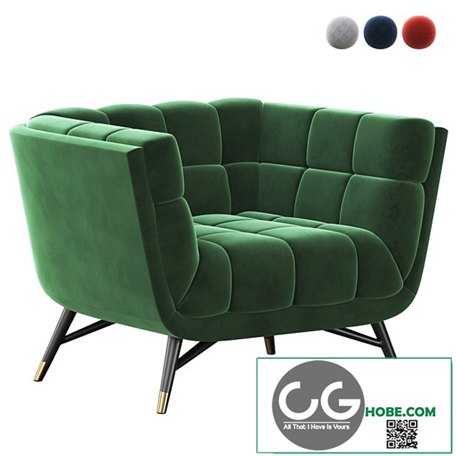 Adept Performance Velvet Armchair