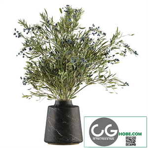 Bouquet - Green Branch in vase 54