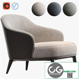 MINOTTI LESLIE ARMCHAIR