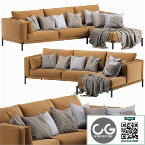 Flexform Romeo Chaise Longue Sofa