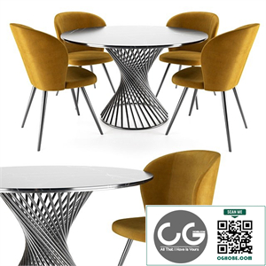 Odri chair and Tornado table