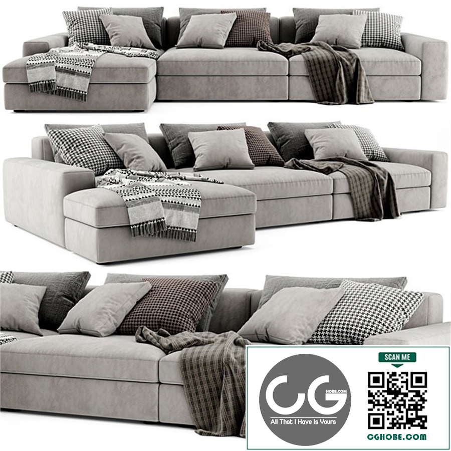 Poliform Dune Chaise Longue Sofa 2