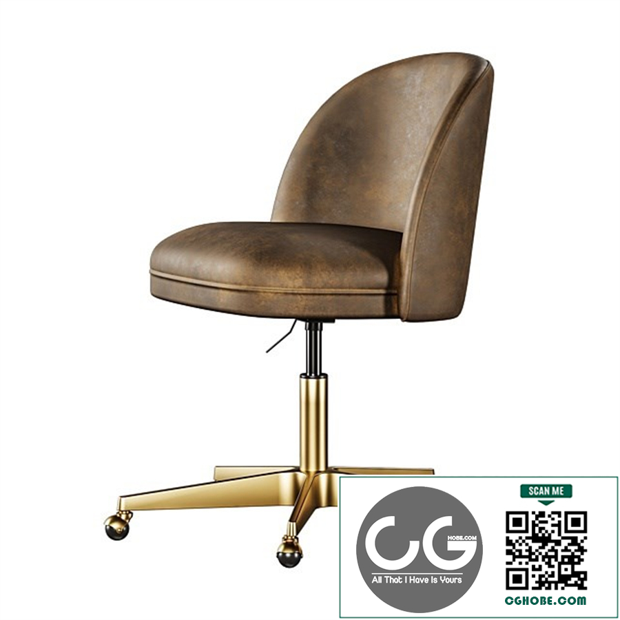 Rh Alessa Leather Desk Chair