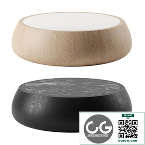 DRUM COCKTAIL TABLE by McGuire furniture