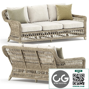Arbor sofa 3 seat by Janus et Cie