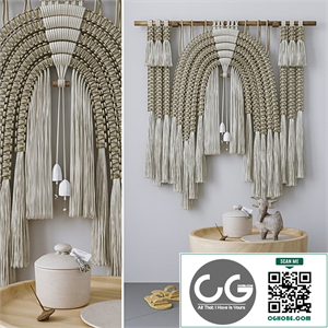 Decorative set with Wall Hanging Macrame # 5